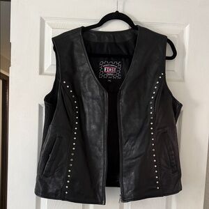 First Women's Studded Black Vest